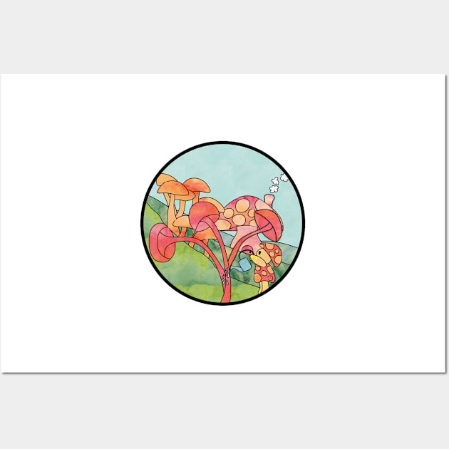 Mushroom Keeper Wall Art by aecdesign